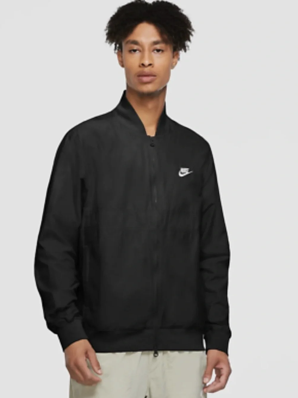 Nike Black Lightweight Windbreaker Jacket